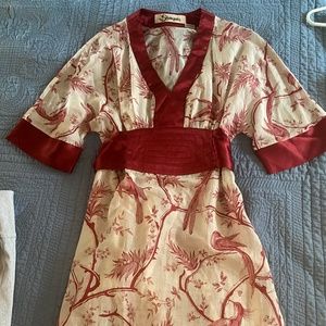 Vintage Sharagano Bird Dress